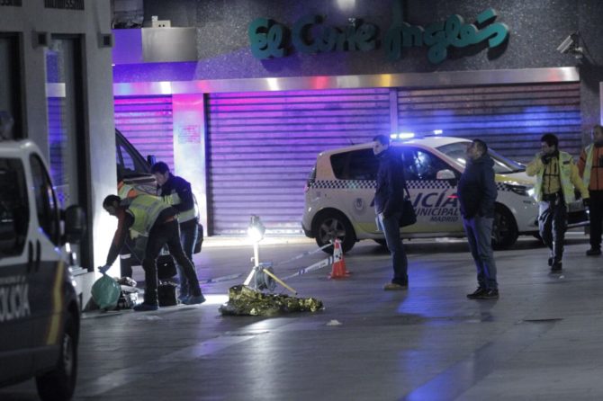 Imagen de archivo de pelea de bandas latinas en la Puerta del Sol (Madrid)