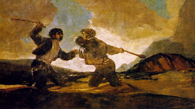 Duelo a garrotazos (Goya) 