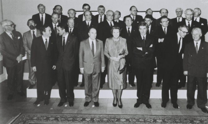 Firmantes del Tratado de Maastricht