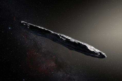 Recreación del Oumuamua