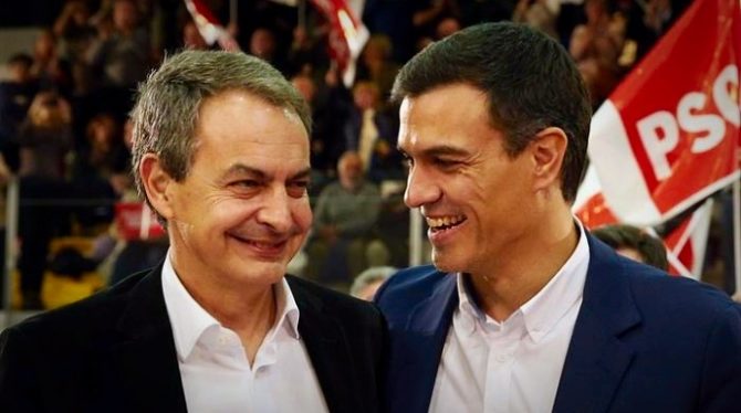 Zapatero y Sánchez.