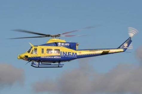 Imagen de archivo de un helicóptero del INEM portugués.