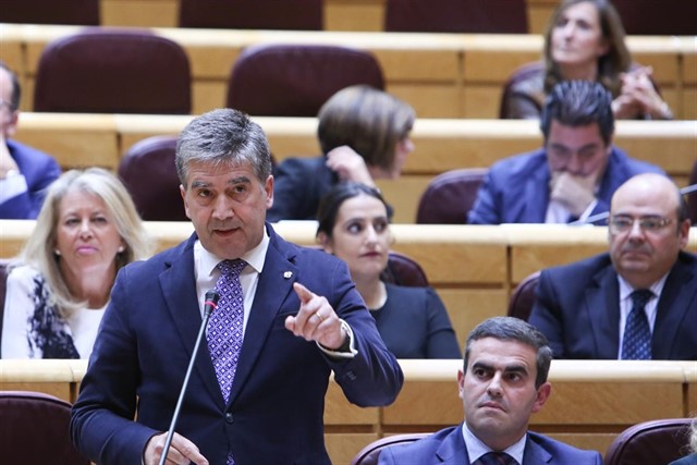 El senador del PP, Ignacio Cosidó, en el Senado.