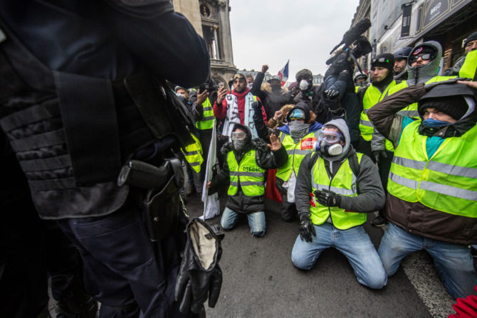 En la imagen, una protesta de Chalecos Amarillos en París, el pasado 15 de diciembre.
