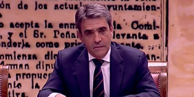 Victorino Martín, en el Senado / Imagen: Youtube