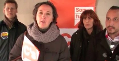 Laura Benito, en primer término, durante su etapa en Ciutadans.