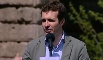 Pablo Casado, durante un acto celebrado e Mérida