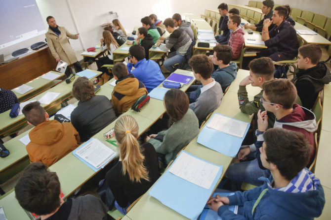 Alumnos de un instituto