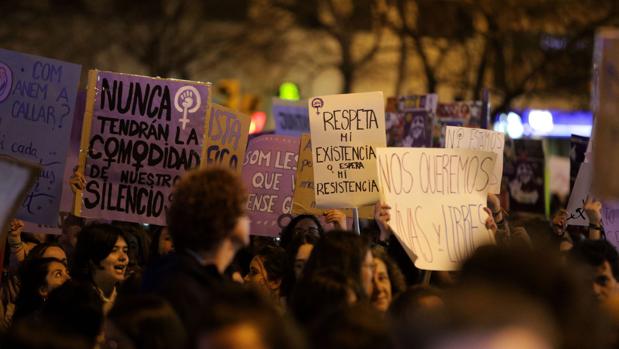 Manifestación de ayer viernes 8 de marzo en Palma de Mallorca