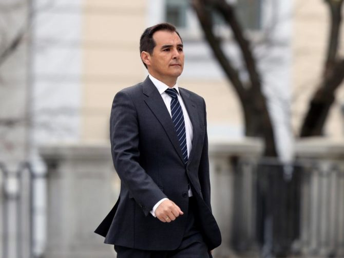 José Antonio Nieto a su llegada al Tribunal Supremo.