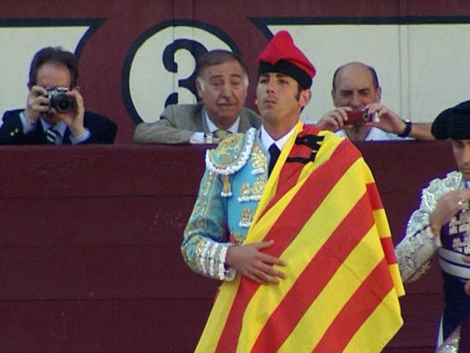 Serafín Marín, último fichaje de Vox, reivindicando el regreso de las corridas a Cataluña.