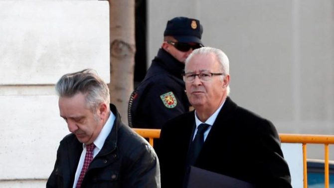 El jefe de la Policía en Cataluña durante el 1-O, Sebastián Trapote a su llegada, este jueves, al Tribunal Supremo 