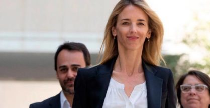 Cayetana Álvarez de Toledo, numero uno por el PP en Barcelona, durante el acto de presentación de listas del PPC a las Elecciones Generales del 28A