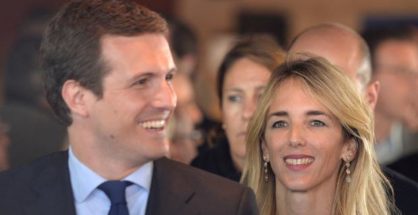 Pablo Casado y Cayetana Álvarez de Toledo, en Barcelona