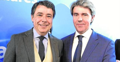 Ángel Garrido (derecha) junto a Ignacio González