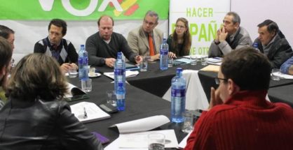 Imagen de la anterior ejecutiva del partido Vox en León - DL