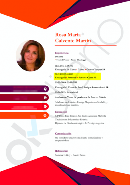 Currículum de Rosa Calvente, candidata de Vox a la Alcaldía de Marbella