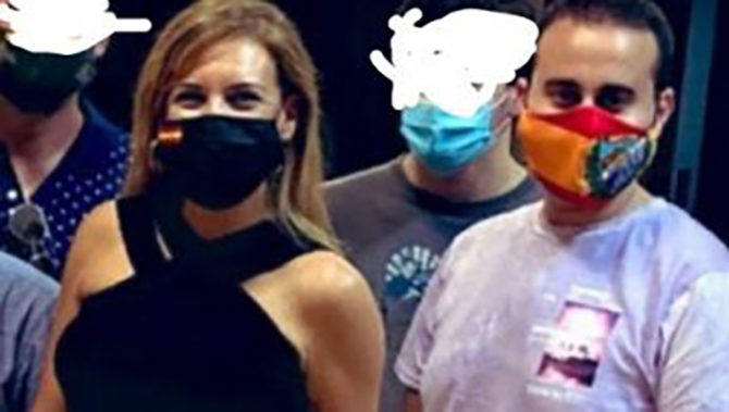 Patricia Rueda posa con Álvaro Pinazo.