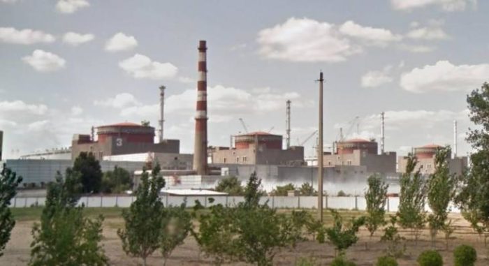 Vistas del exterior de la central nuclear de Zaporizhzhia.