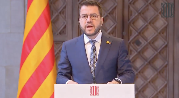 Aragonès pide ahora la amnistía