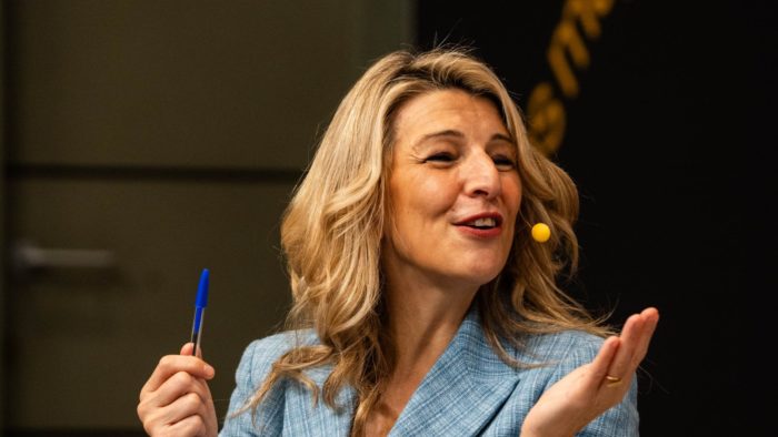 La vicepresidenta Yolanda Díaz