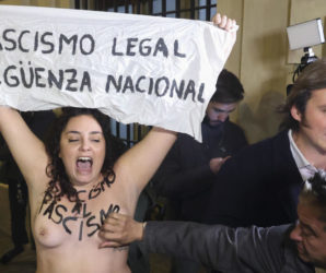 Detenido el presunto agresor de dos activistas de Femen en un acto por Franco en Madrid