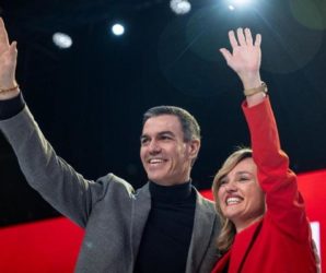 Pedro Sánchez y Pilar Alegría